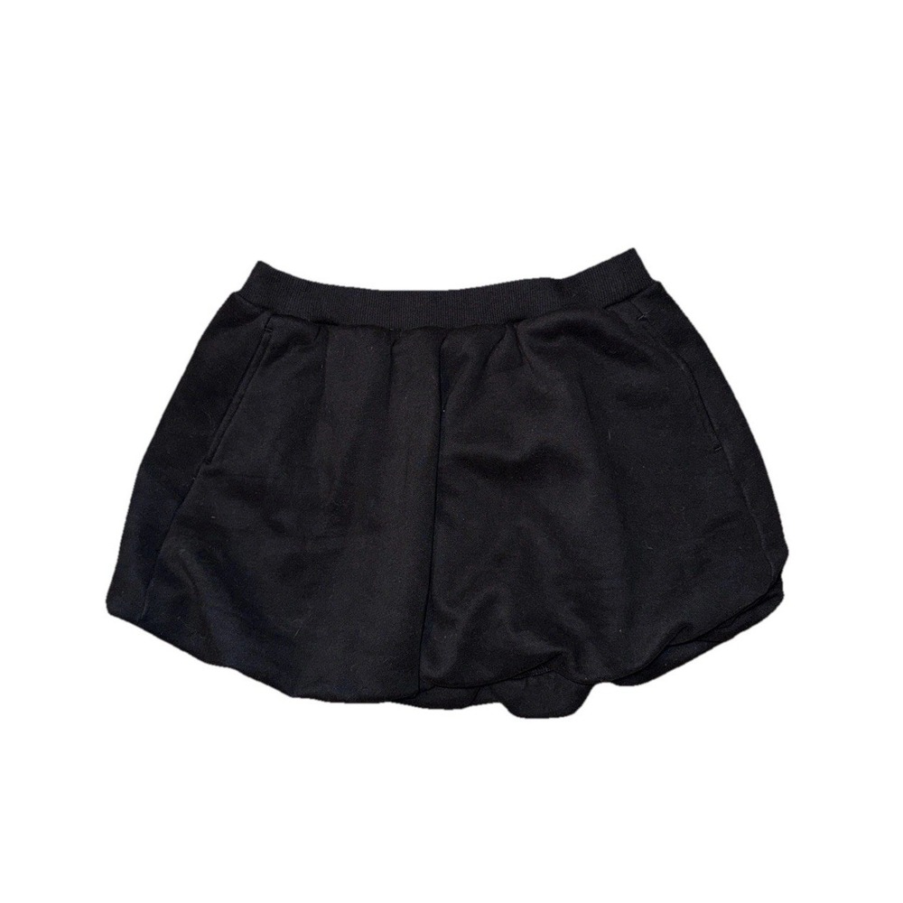 OFFLINE by Aerie Women Black Bubble Skort M Fleece Mini Skirt Shorts